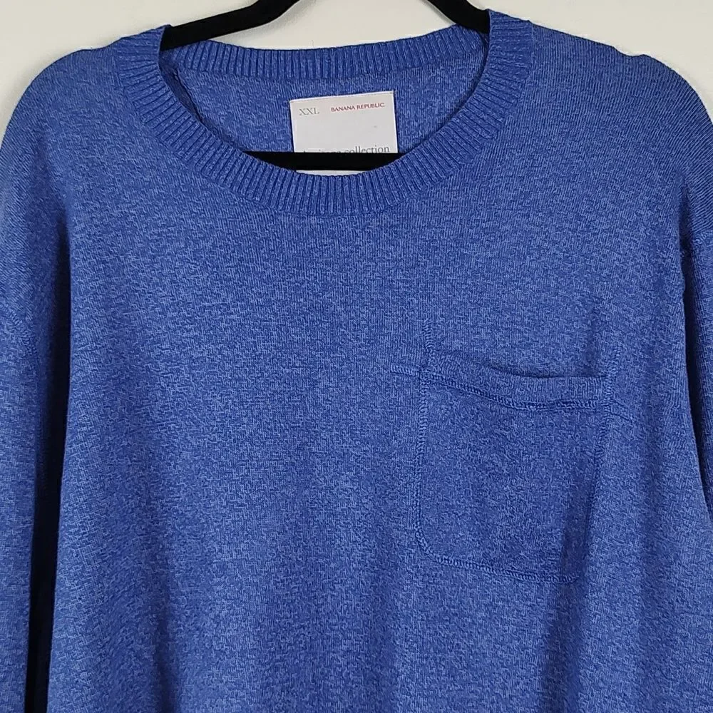 Banana Republic Heritage Collection Linen Blend Crew Neck Sweater Size XXL